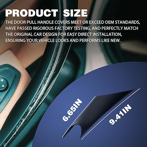 Miniatura 3 de Manija de puerta Adhesiva Fix Cover Interior Trim para BMW F30 F34 3 Series 320, 328, 330, 335, 340, F80 M3 2012-2018, F32 F33 F36 4 Series 420,