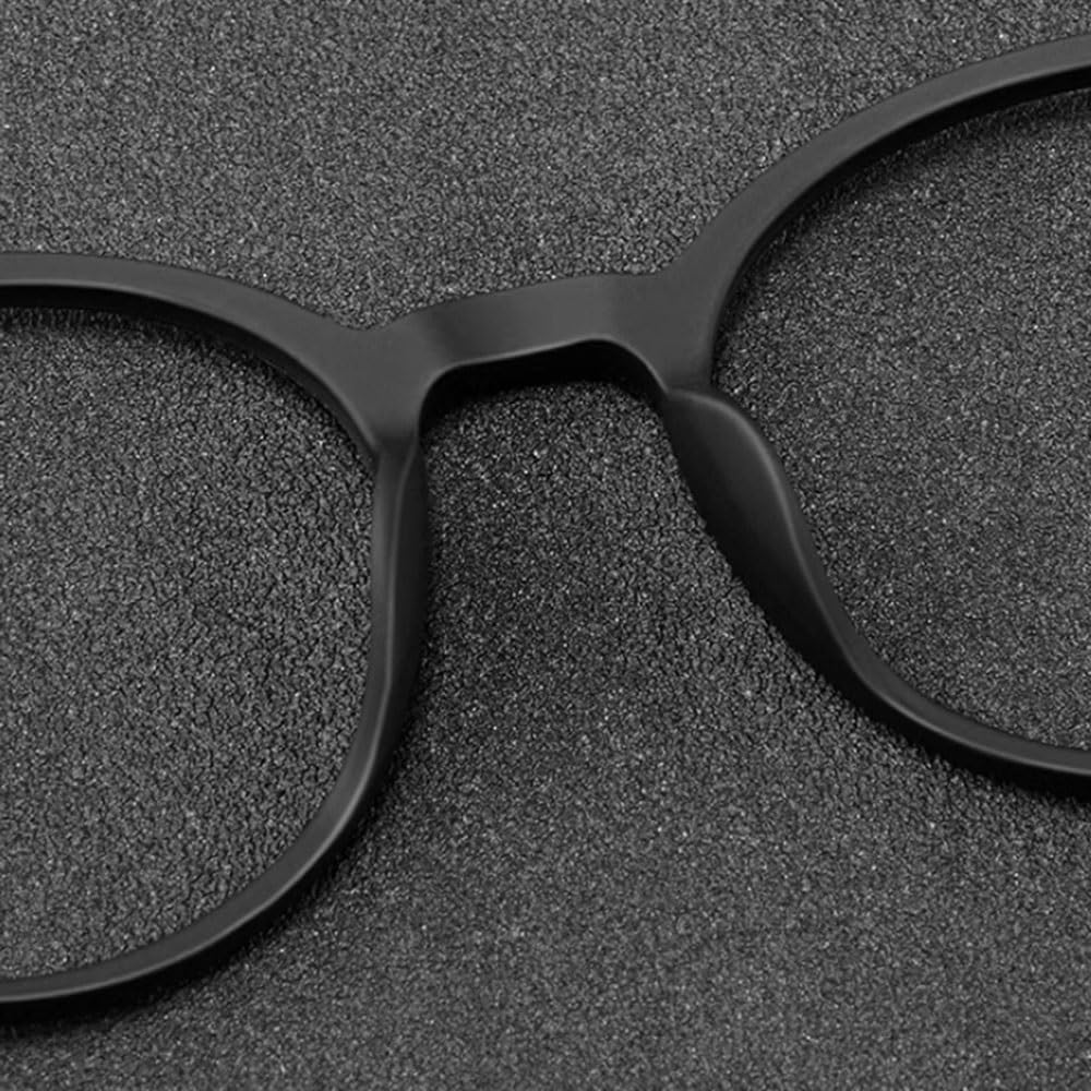 NILZA Redondo Gafas Presbicia para Hombres Mujeres Gafas De Lectura 1.27 1.75 Reading Glasses Gafas Luz Azul Anteojos Antifatiga (Color : Black, Size : 2.5X)