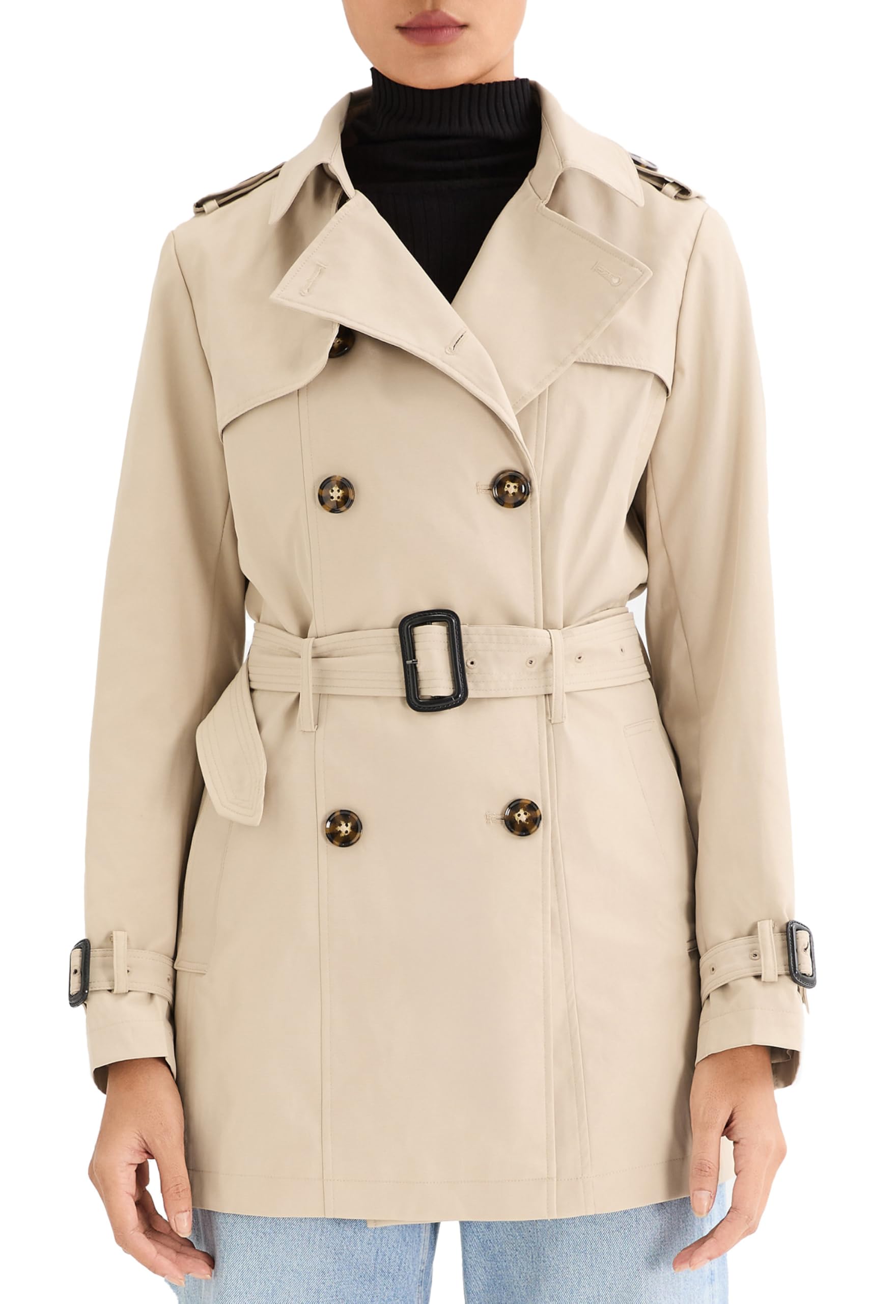 Orolay Women's Double Breasted Trench Coat Windbreaker Jacket with Belt
