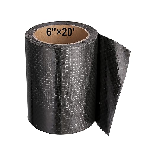 PlusRoc RV Underbelly Material RV Underbelly Tape Waterproof Flex Belly Tape with Permanent Sealing Adhesive for Mobile Home, Camper Travel Trailer, Tear Repair Patch(6'' x 20')