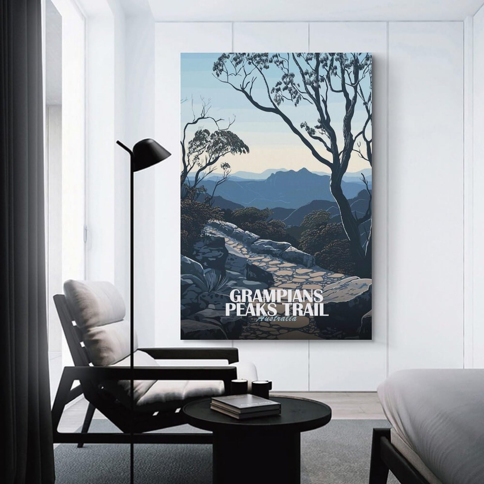 Junmoney Grampians Peaks Trail Australia Wall Art Print, 20x30inch(50x75cm), for Bedroom Decor, Cosy Corners Or Studios, Decorative Wall Art for Cosy Rooms