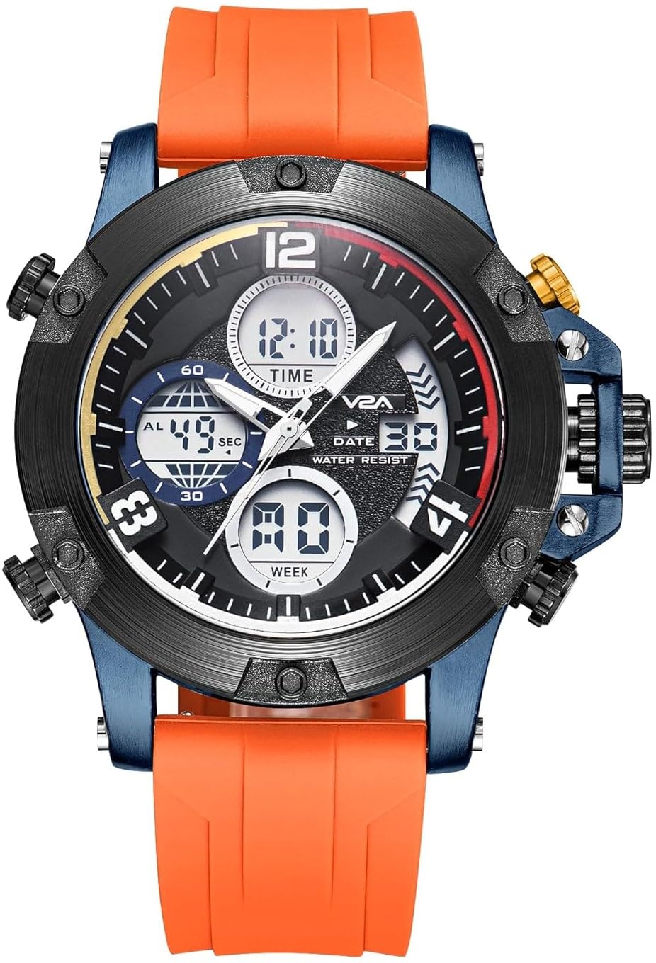 V2A Adventure Alloy Case Orange Silicon Band Analog Digital Sports Watch for Men Latest Men’s Watch | Gifts for Men | Gift for Brother | Gift for Husband | Birthday Gifts (B0CJ75CN4N) Amazon Price History, Amazon Price Tracker