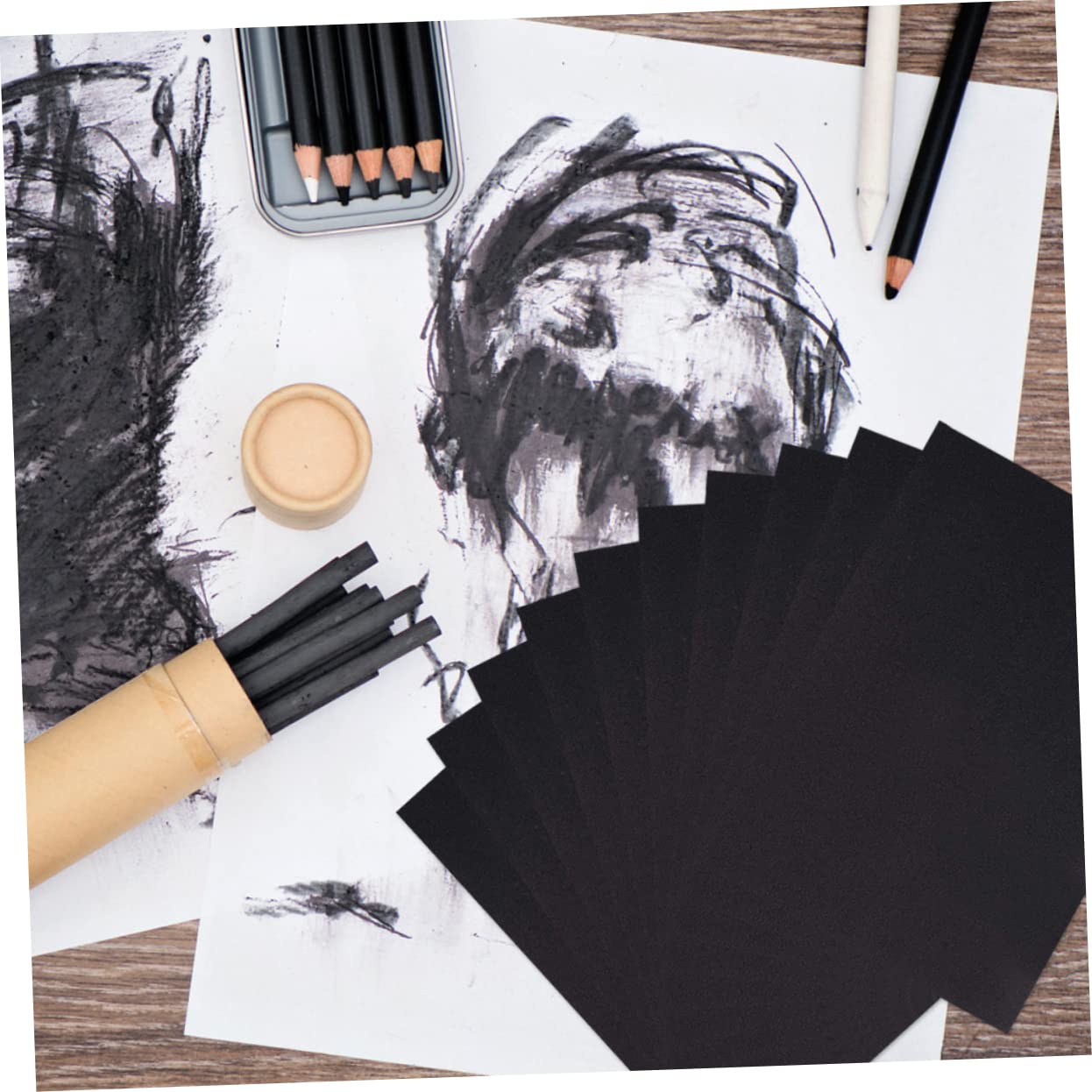 Gadpiparty Papiers Soi-même Noirs pour Garçon et Filles, 100 Pièces 150g