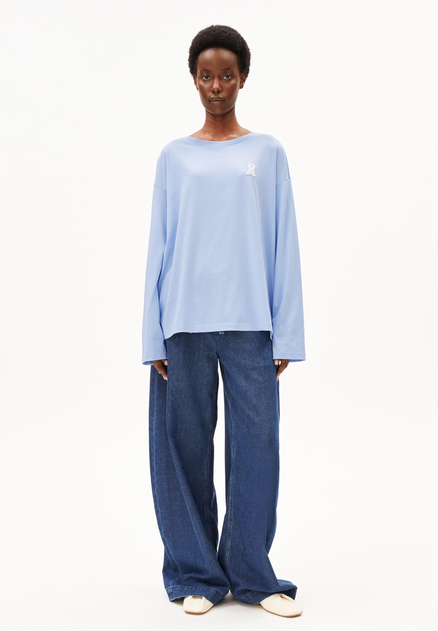 ARMEDANGELS Damen Longsleeve aus Bio-Baumwolle Iconic Å FIETAA Oversized Fit