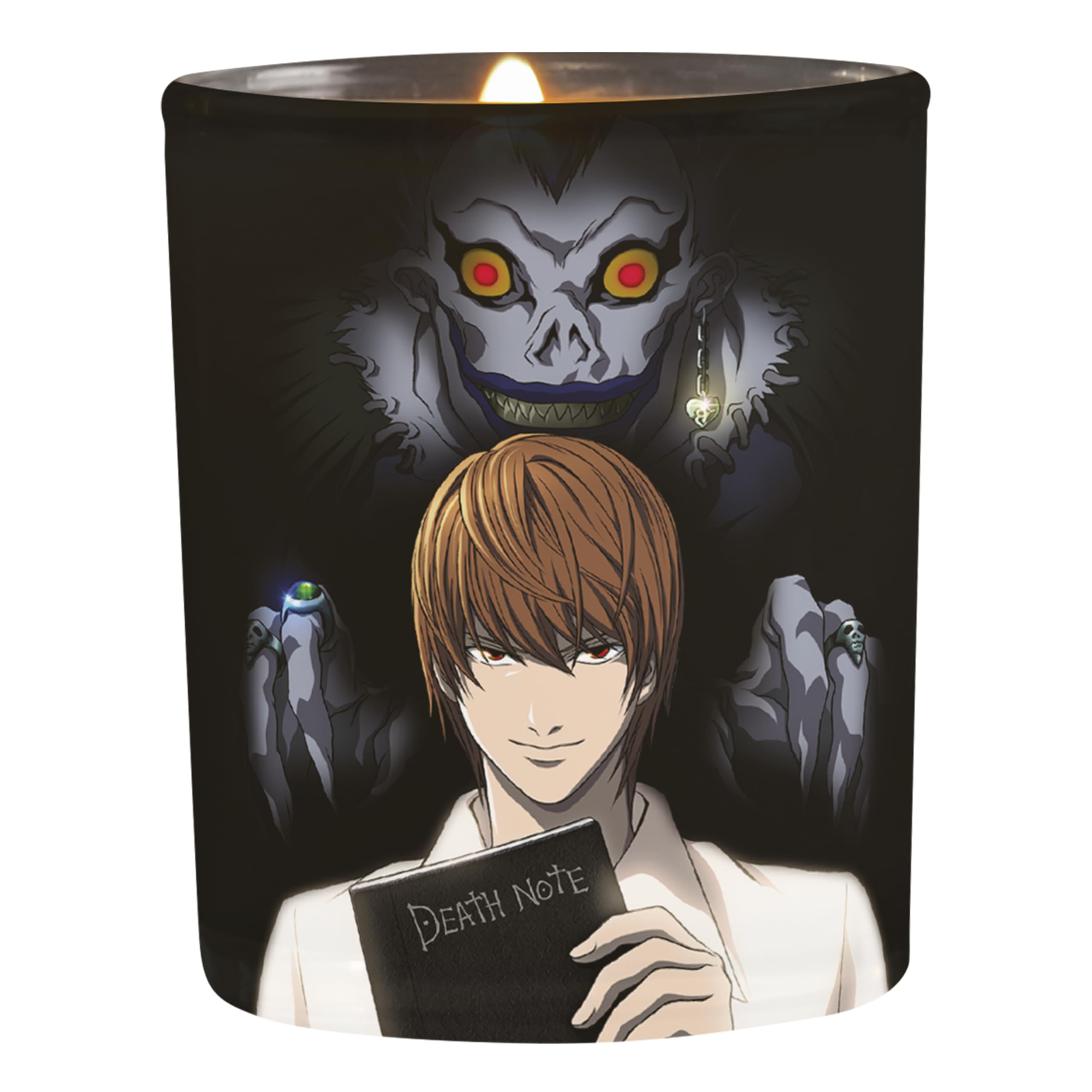 Death Note Ligth and Ryuk Candle Measures 3.1" x 3.5" 30 Hours Burning Anime Manga Candleligth Decorative Candles Candle Gifts