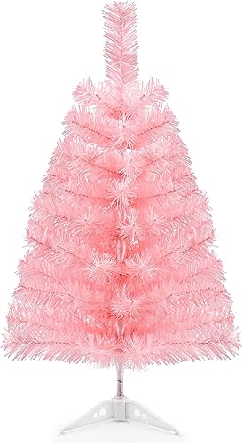 Árbol de Navidad artificial de 2 pies con soporte de plástico, mini árbol de Navidad para interiores y exteriores, decoración del hogar