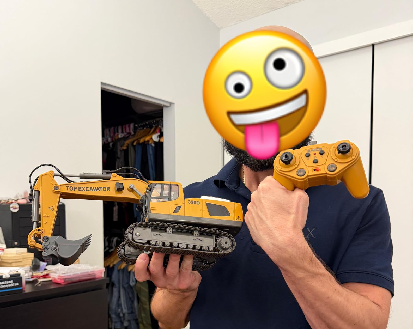 KIDMARKT Remote Control Excavator Toy for Boys