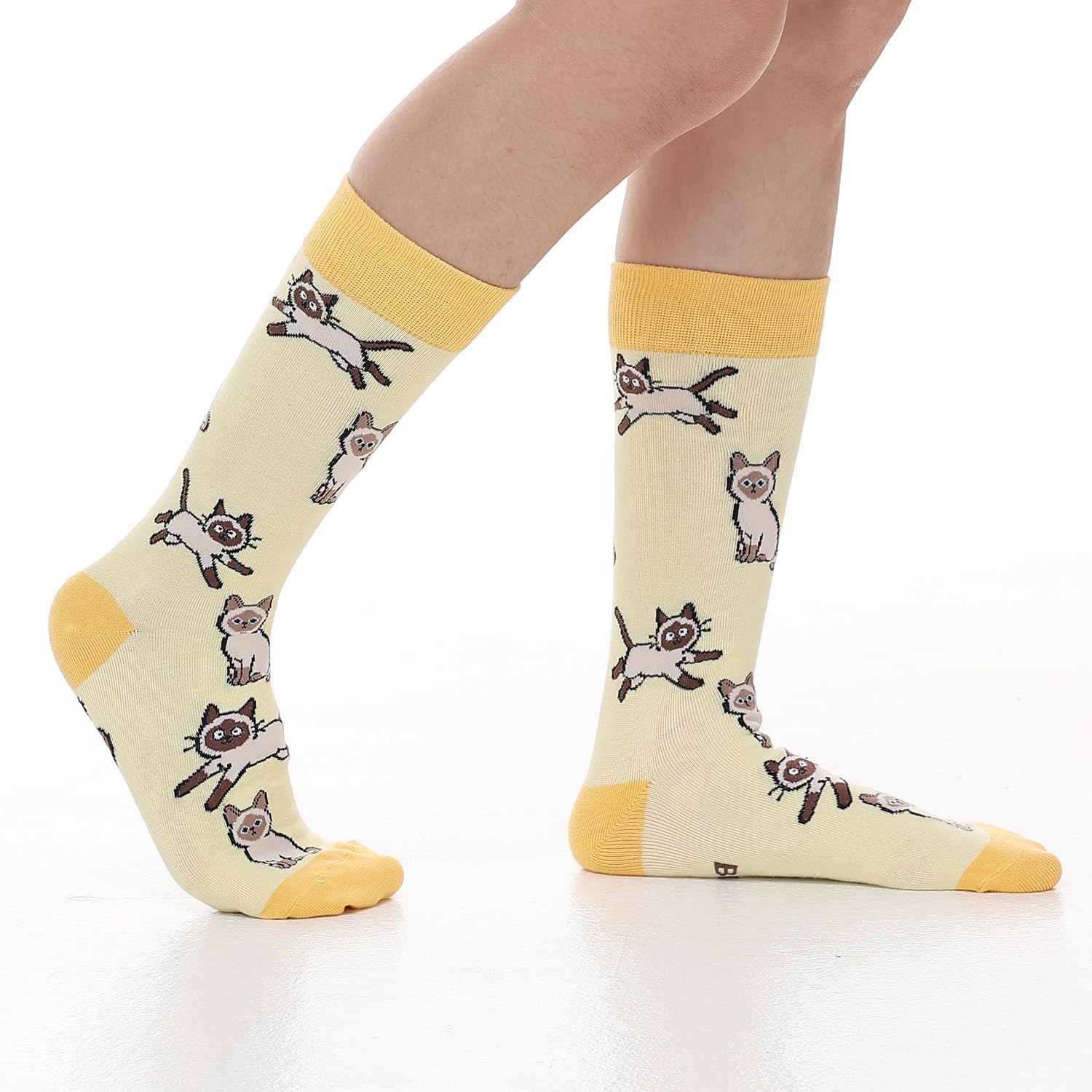 YEXIPO Womens Funny Socks Novelty Crazy Cute Crew Socks Gifts for Animal Lovers - Image 2