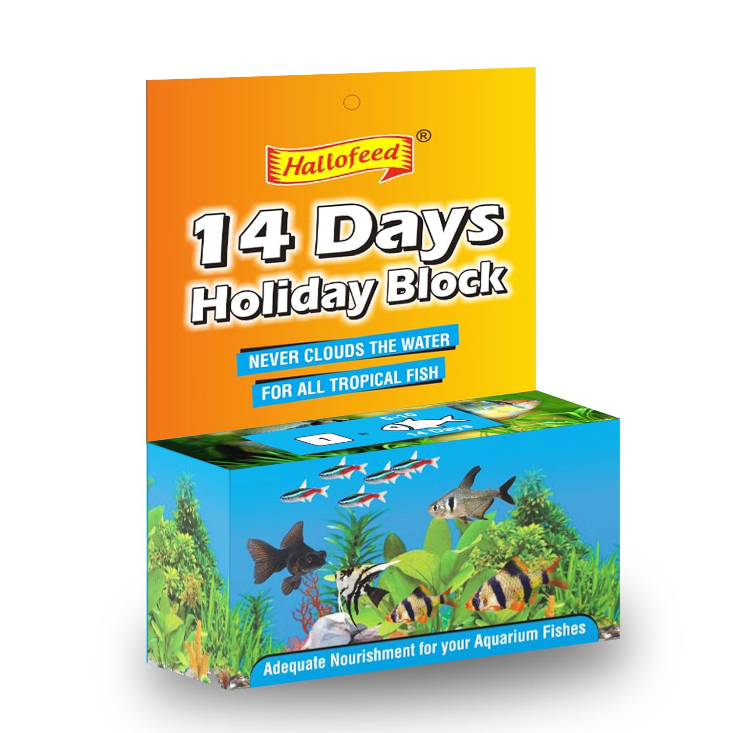 Hallofeed 14 Days Block Holiday Fish Food For All Tropical Fish - All Life Stages, 1 Count (B0CQ53S4VL) Amazon Price History, Amazon Price Tracker