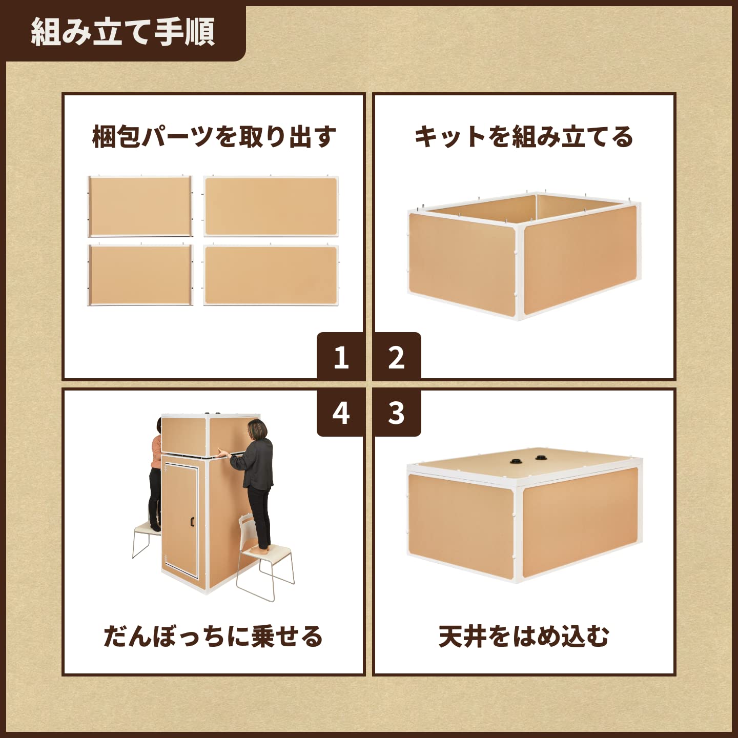Amazon.co.jp: 神田産業 だんぼっち 拡張パネルキット（だんぼっち向け 