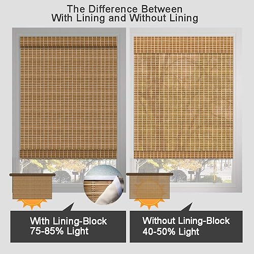 Miniatura 5 de Passenger Pigeon - Persianas enrollables de bambú, persianas con cenefa para filtrar la luz