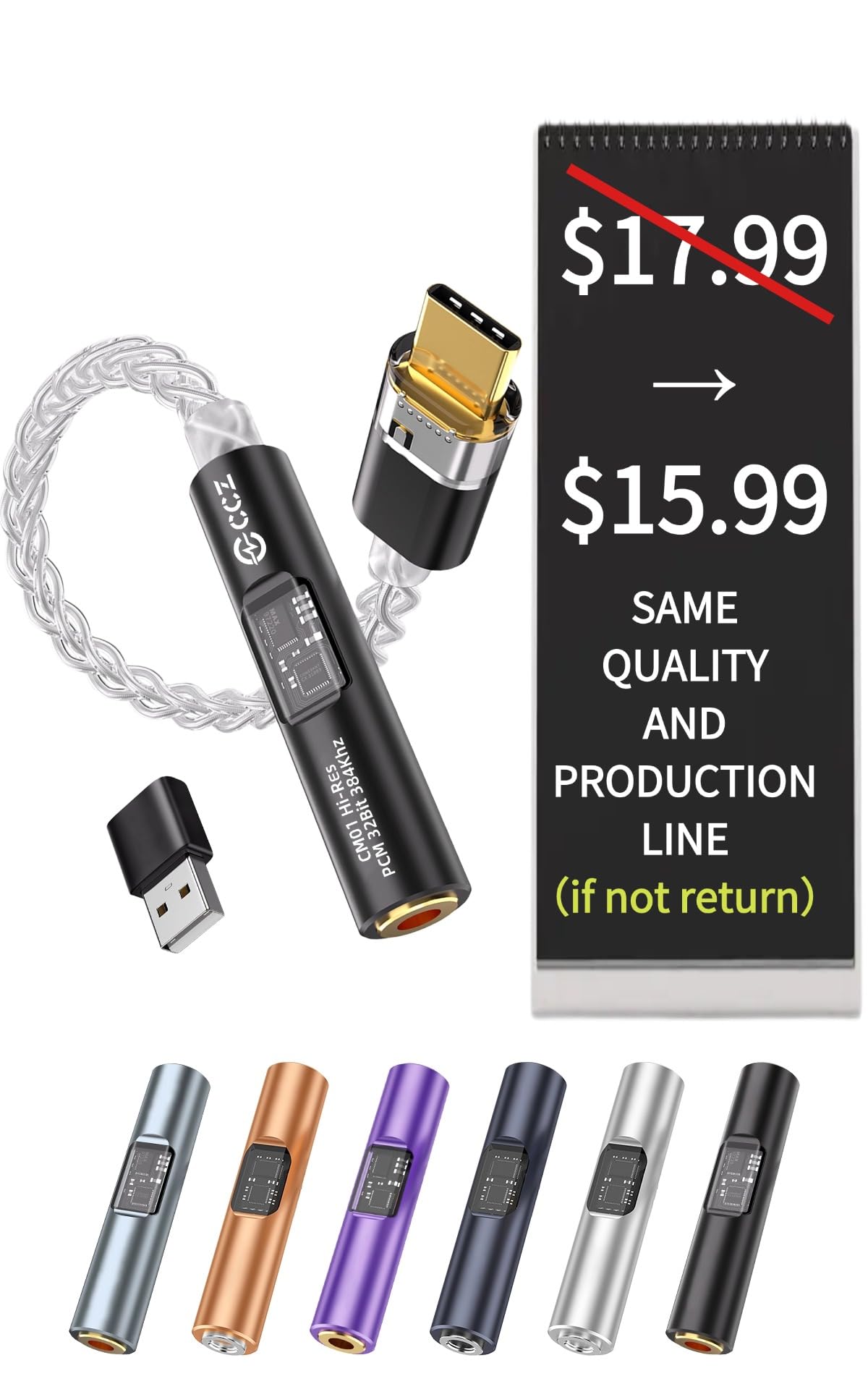 The Best Dac Headphone Amplifier of 2026 to Upgrade Your Home 2026 Latest USB C DAC Audio Adapter with Headphone Amplifier, USB C to 3.5mm Audio Adapter for Wired Headphones, Hi-Res Type C Compatible with iPhone, Android, Laptop & Tablet (1, black, standard)