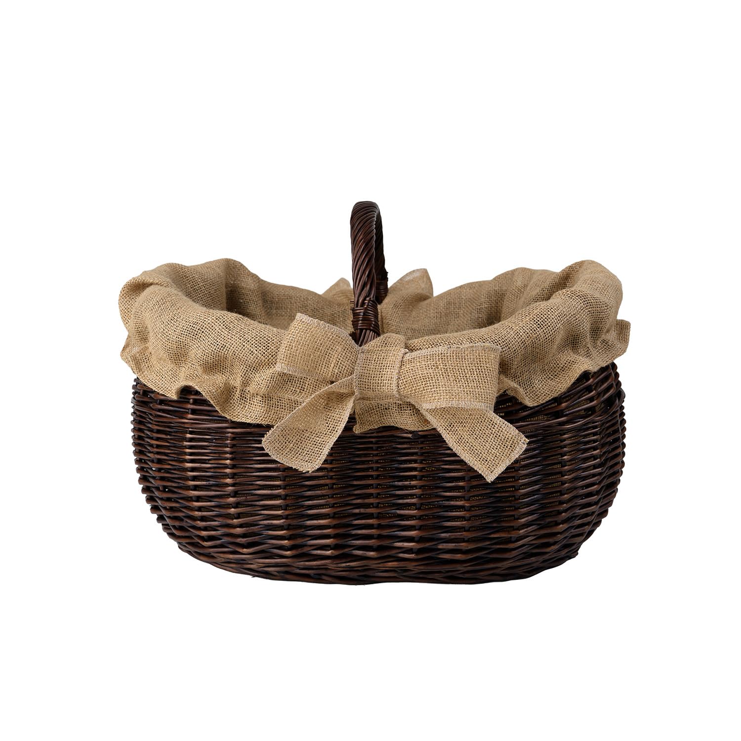 Cesta Portalegna da Interno in Vimini Porta Legna da Interni Fatto a Mano Cesta in Vimini per Legno Cestino per tronchi Ceste per Legna da Interno