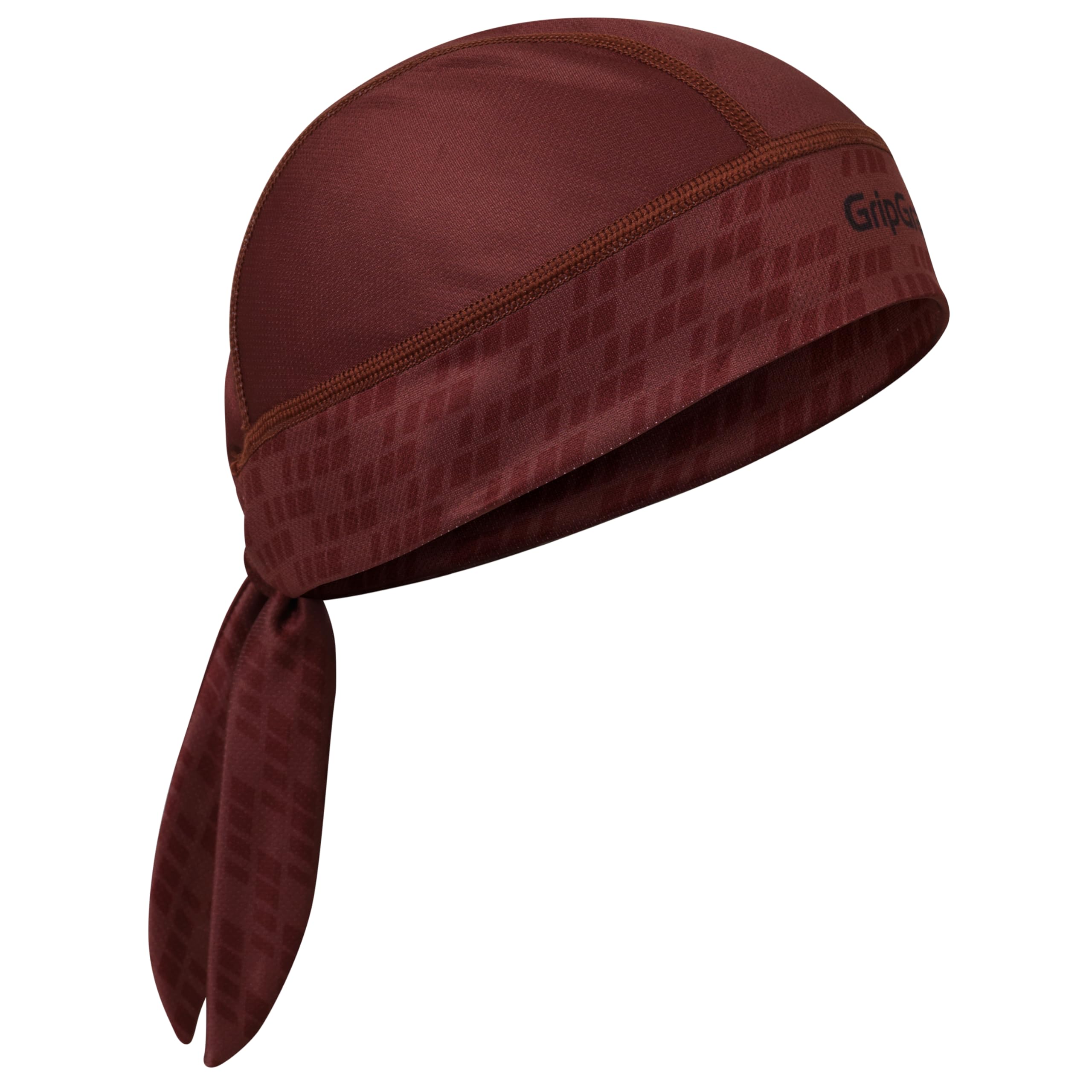 GripGrab Bandana UV-Protection Summer Under-Helmet Cycling Headscarf SPF Headwrap Headwear Breathable Bicycle Sweatband Dark Red