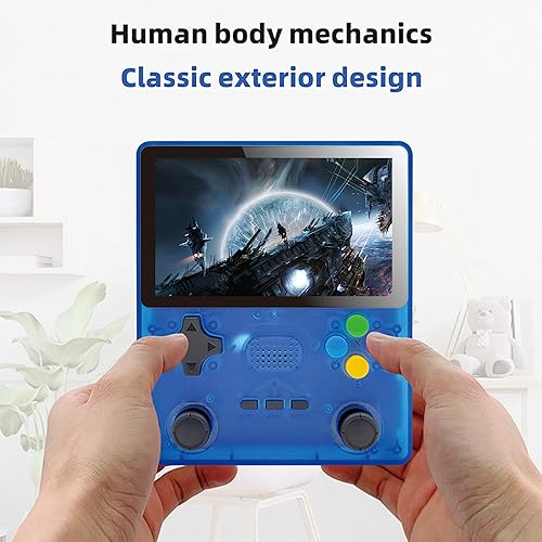 Miniatura 6 de R39S Consola de juegos portátil con más de 20000 juegos clásicos, mini consola de videojuegos de pantalla grande de 4 pulgadas, compatible con