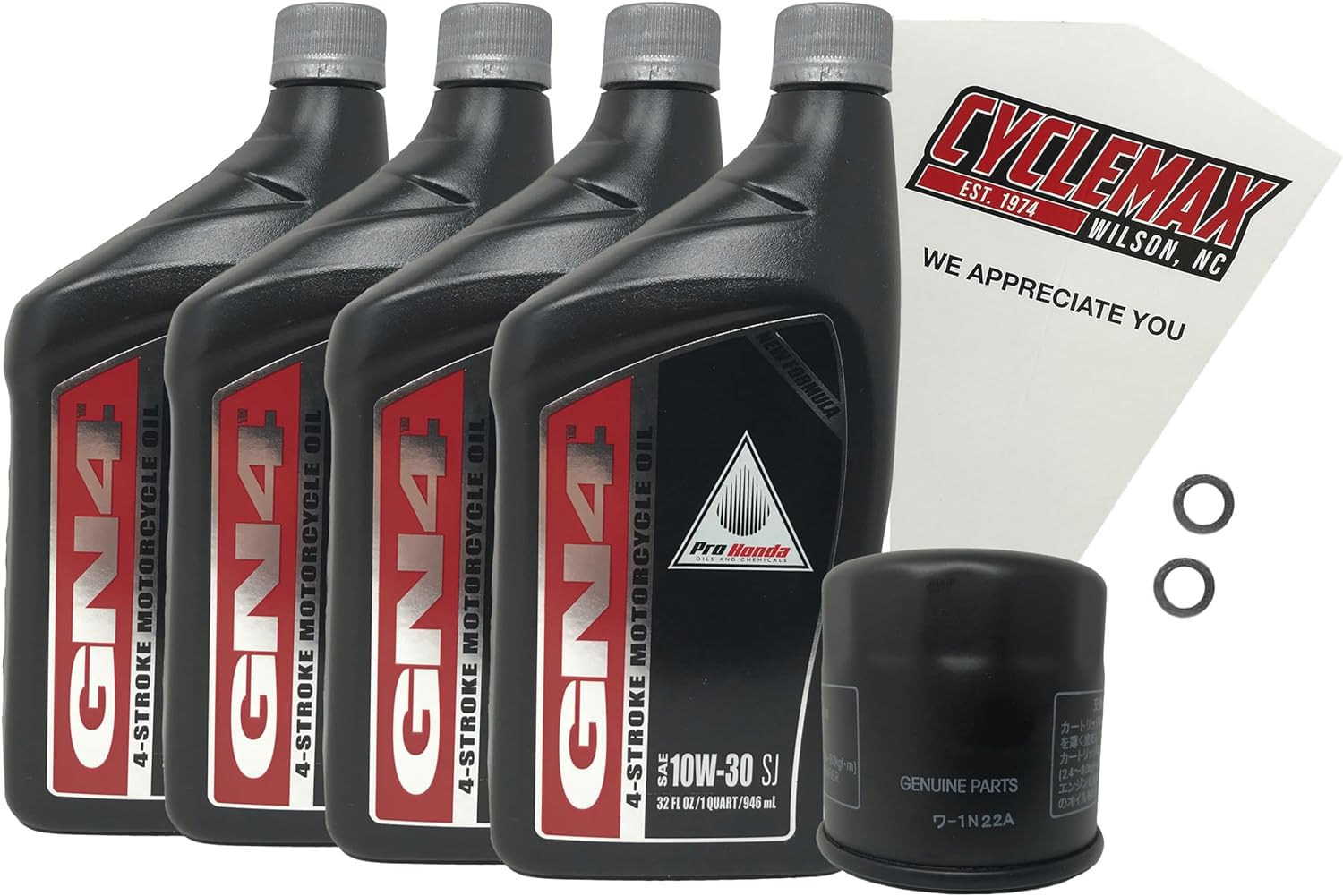 Cyclemax Oil Change Kit compatible with 2010-2023 Honda VT1300 Fury/ABS