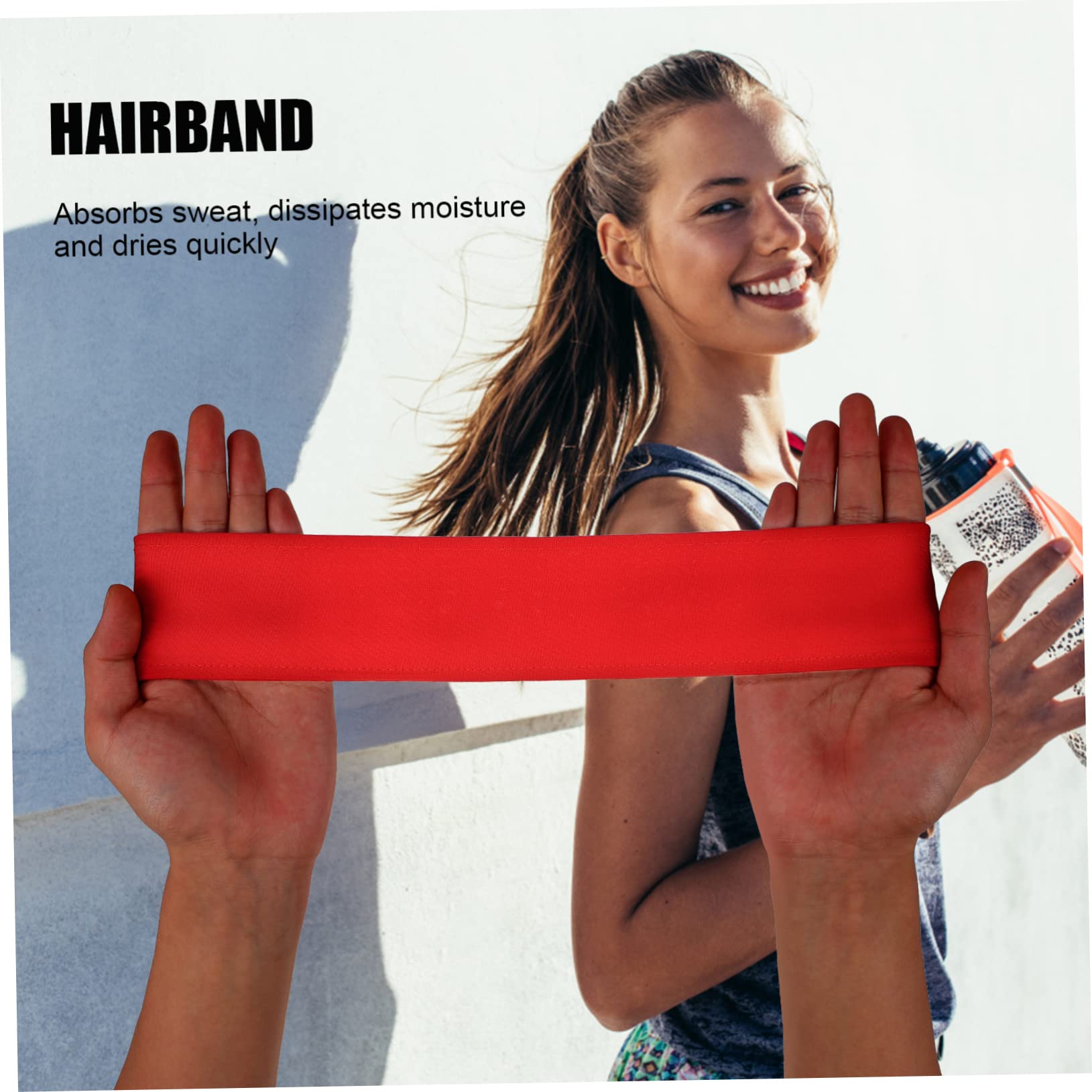 Kisangel 12piezas Diademas Antideslizantes Ajustables para Correr y Deportes De Bandas para Cabello y Transpirables y Absorbentes De Sudor Accesorios Deportivos para Hombres y Mujeres