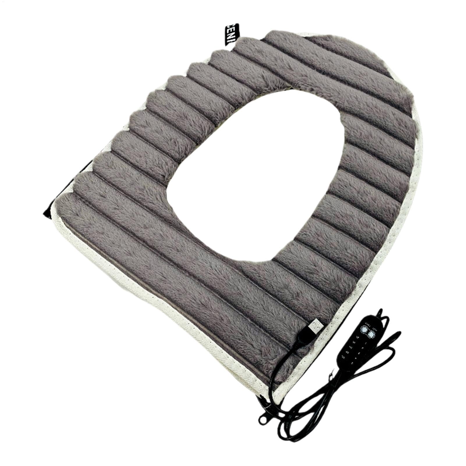 Deska sedesowa ogrzewana, podgrzewacz na deskę sedesową, regulowana osłona sedesu, USB deska sedesowa z regulowaną temperaturą 44 x 37 x 2 cm na zimowe wygody w łazience (1 sztuka)