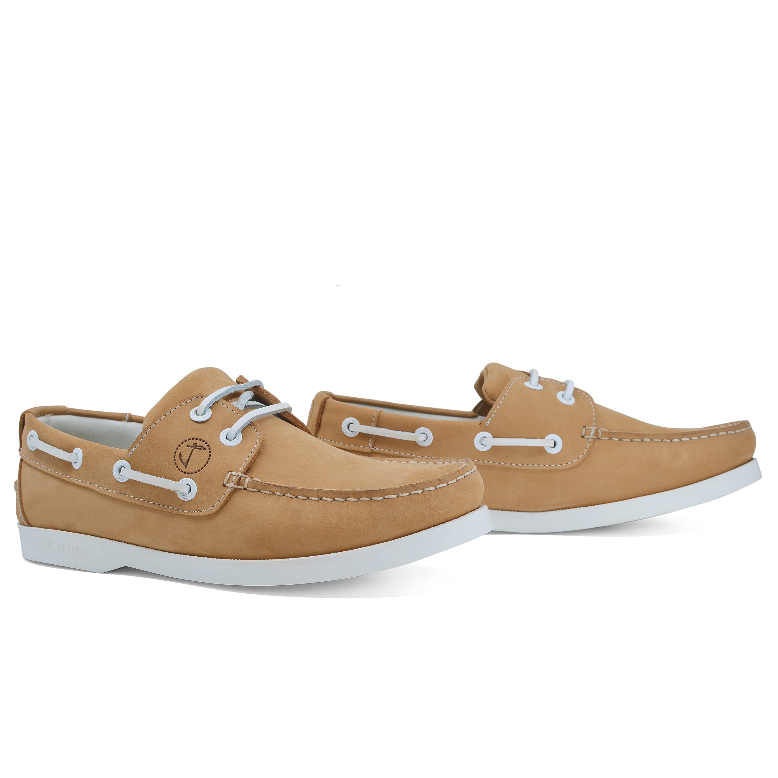 Seajure Scarpe da Barca da Donna Noordhoek in Pelle Nabuk Camel