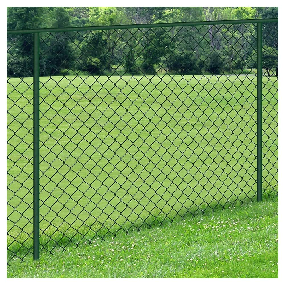 Chain Link Fence Rolls GREEN PVC Coated Galvanized Steel 6X50 Ft Chain Link  Fence Fabric 11.5 Chainlink Fences
