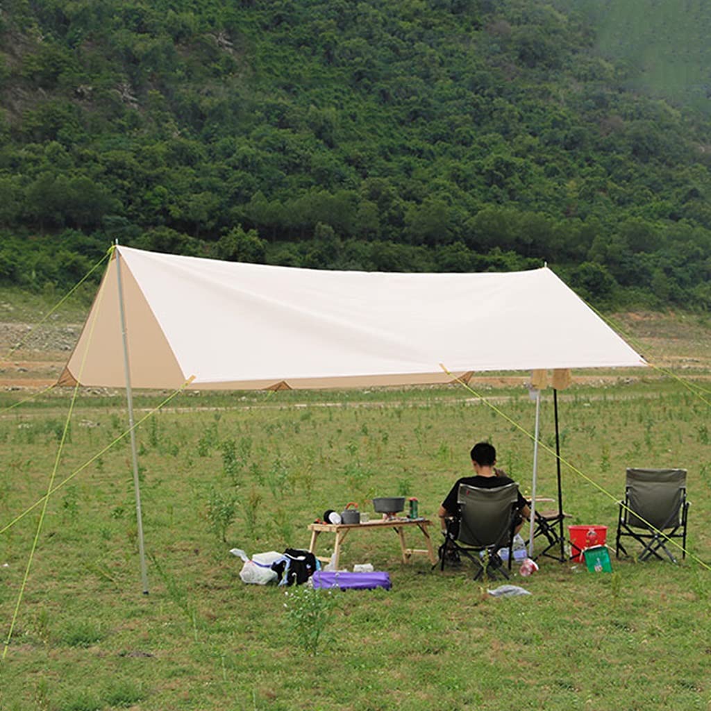 Telo da Campeggio Amaca da Esterno Impermeabile Protezione UV baldacchino Tenda Telo Riparo Tenda da Spiaggia Leggero Telo da Campeggio Ombra per Picnic Escursionismo all'aperto