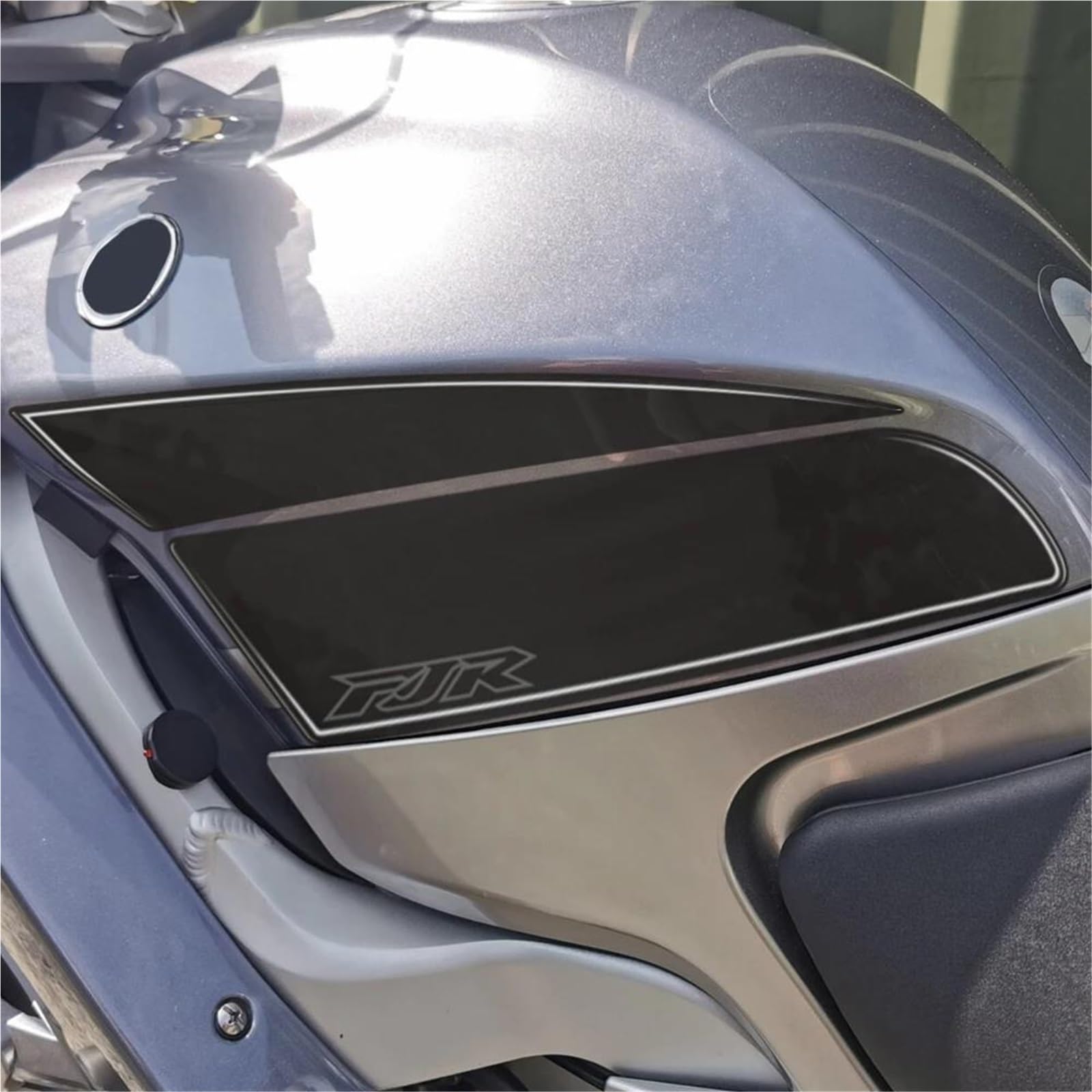 Autocollant Latéral pour Réservoir De Carburant pour Moto pour Y&amaha FJR 1300 FJR 1300 2001-2021 ProtéGe-RéServoirs(Noir 1)