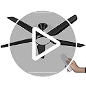 DWVO Ceiling Fan with Light, 54" Ceiling Fan with Remote, Tri-Color Temperature, 5 Blade Ceiling Fans Reversible 6 Speeds w/Quiet DC Motor for Bedroom, Living Room, Dining Room