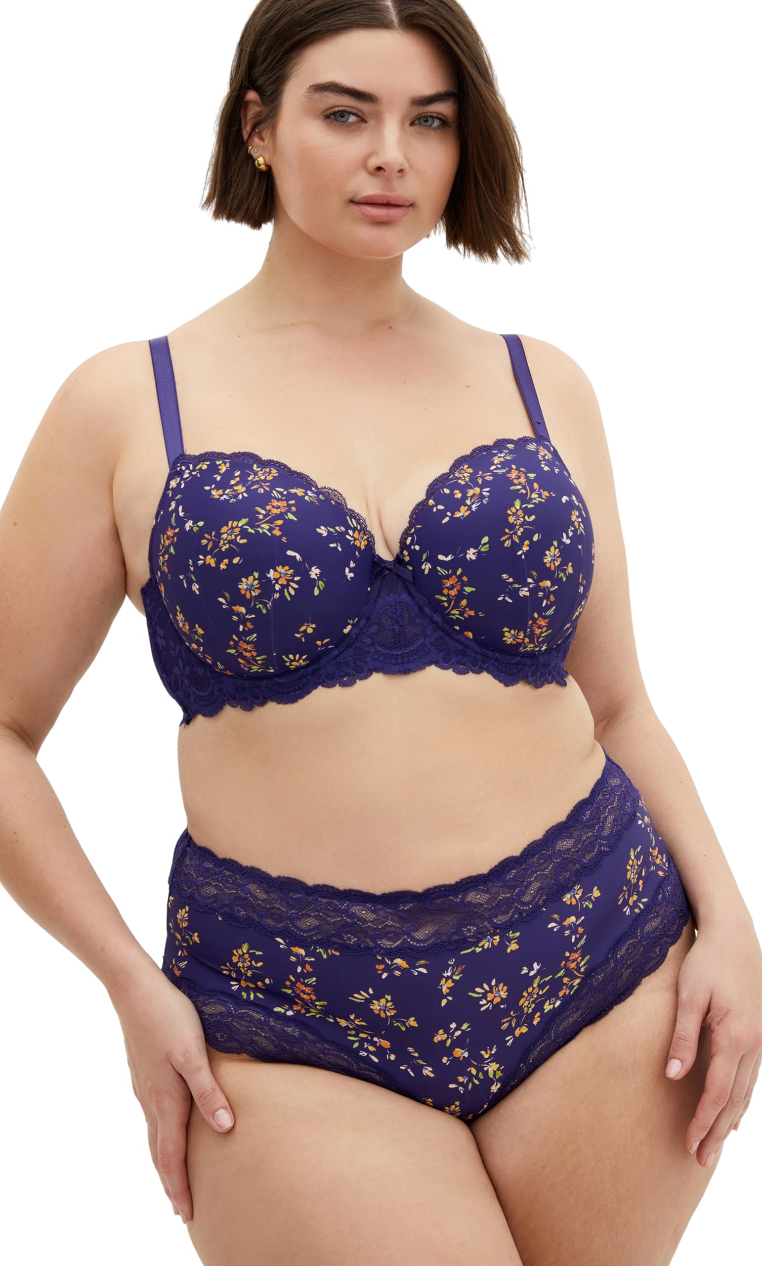 City Chic Women's Plus Size Bra - Hailey Print Contour