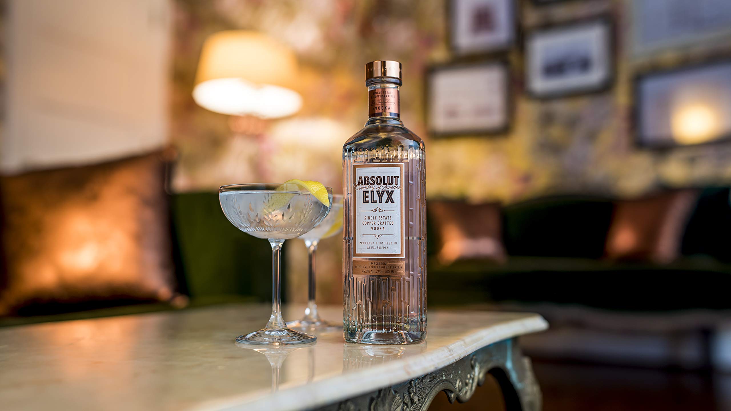 Absolut Vodka Elyx – Per Hand destillierter Luxus Wodka aus Schweden – Premiumwodka in edler Flasche – 1 x 3 L