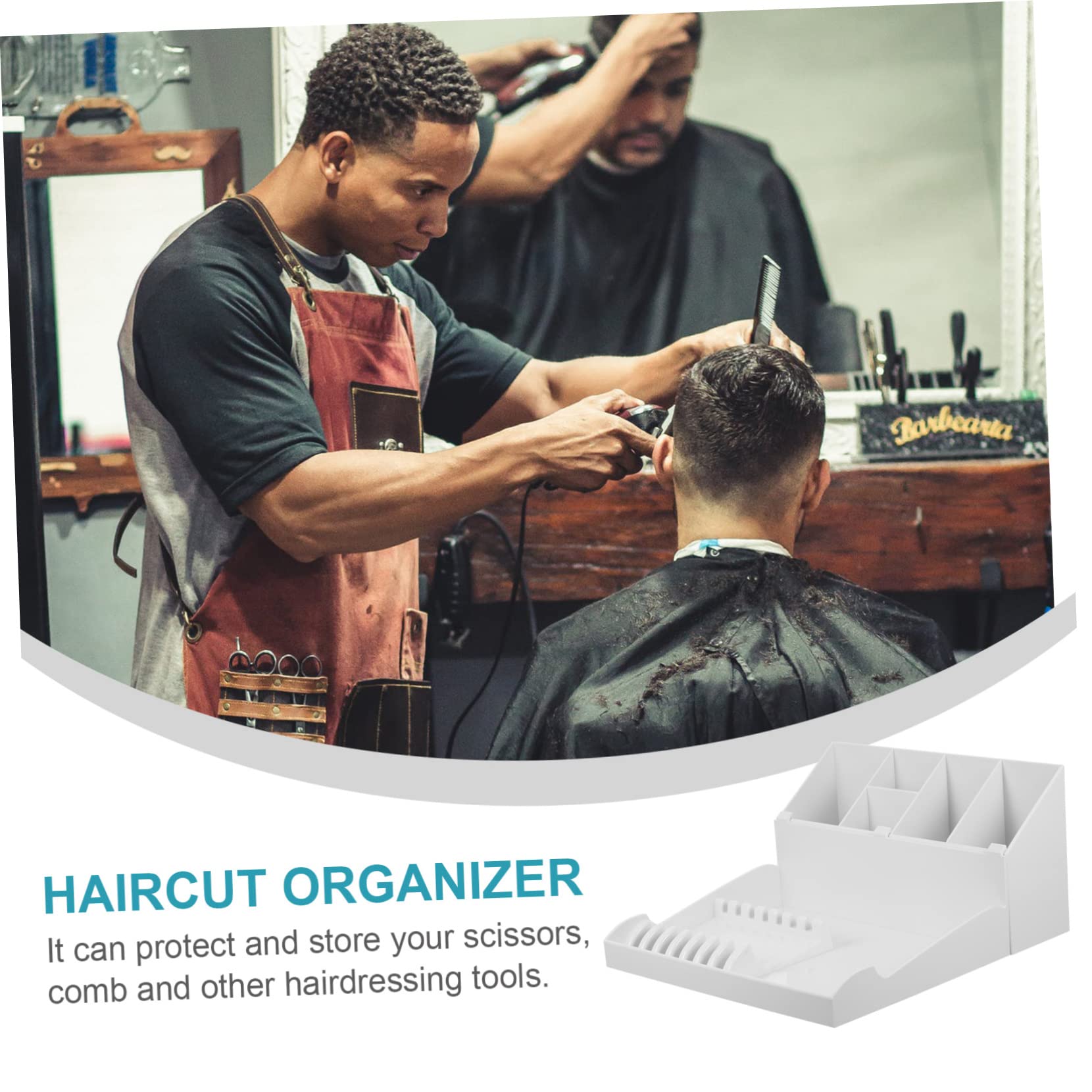 1ensemble Organisateur De Coiffure Boîte De Rangement Multifonctionnelle Pour Outils De Coiffure Complet Avec Plateau Pour Salon Et Usage Personnel