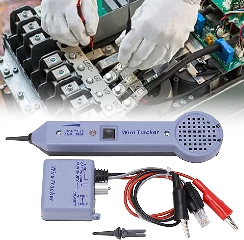 Miniatura 3 de Kit de tono y sonda, kit de probador de rastreo de cables de red, amplificador de inducción ajustable de audio, detector de tóner de cable, probador