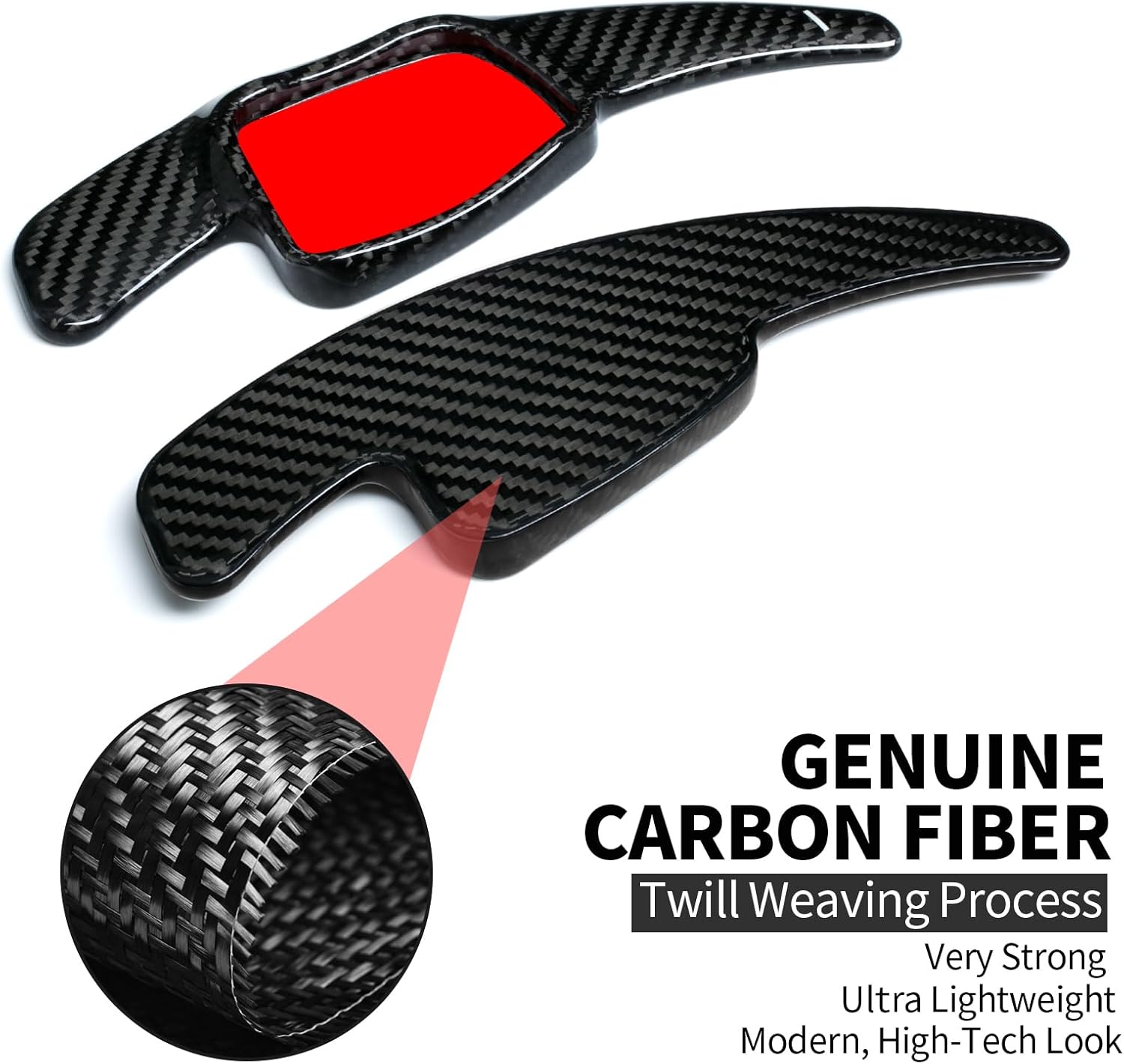 T-carbon Paddle Shifter Extensions Fits Audi Q8 Q7 Q5 Q3 SQ7 SQ5 S5 2017-2021 2025;Real Carbon Fiber Steering Wheel Paddle Shift Cover Trim Fits Audi S4 S3 A3 A4L A5 A6 TT TTS 2016-2019 Accessories