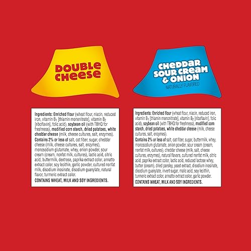 Miniatura 9 de Cheez-It Snap'd, Chips de galletas de queso, patatas fritas finas, aperitivos para el almuerzo, paquete variado, caja de 22.5 onzas (3 bolsas)