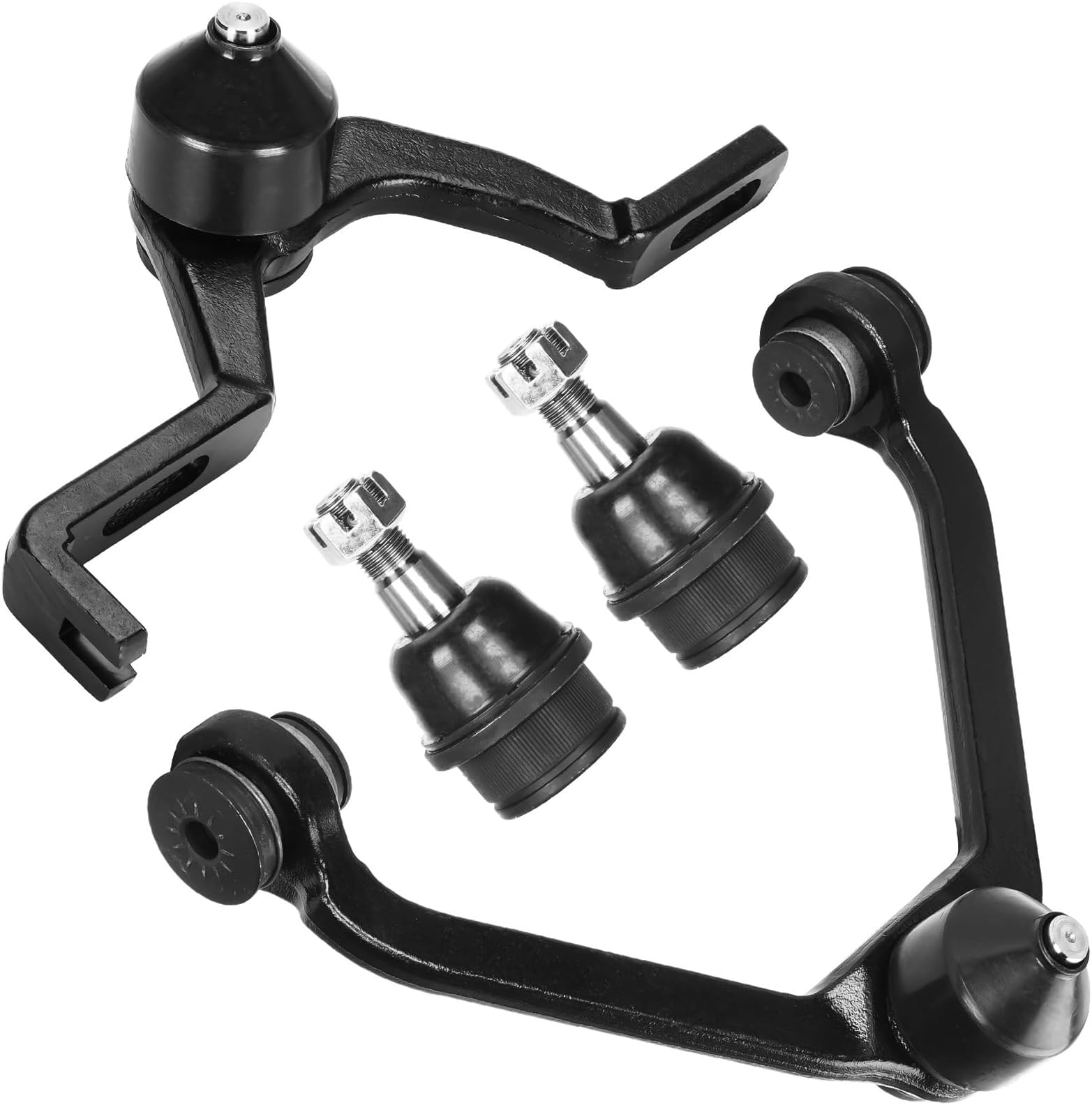 Front Upper Control Arm & Lower Ball Joints Replacement for Ford Explorer Sport Ranger Mercury Mountaineer Torsion Bar Mazda B2500 B3000 B4000 Suspension Kit Only 2 Piece Design - 4 pcs Set