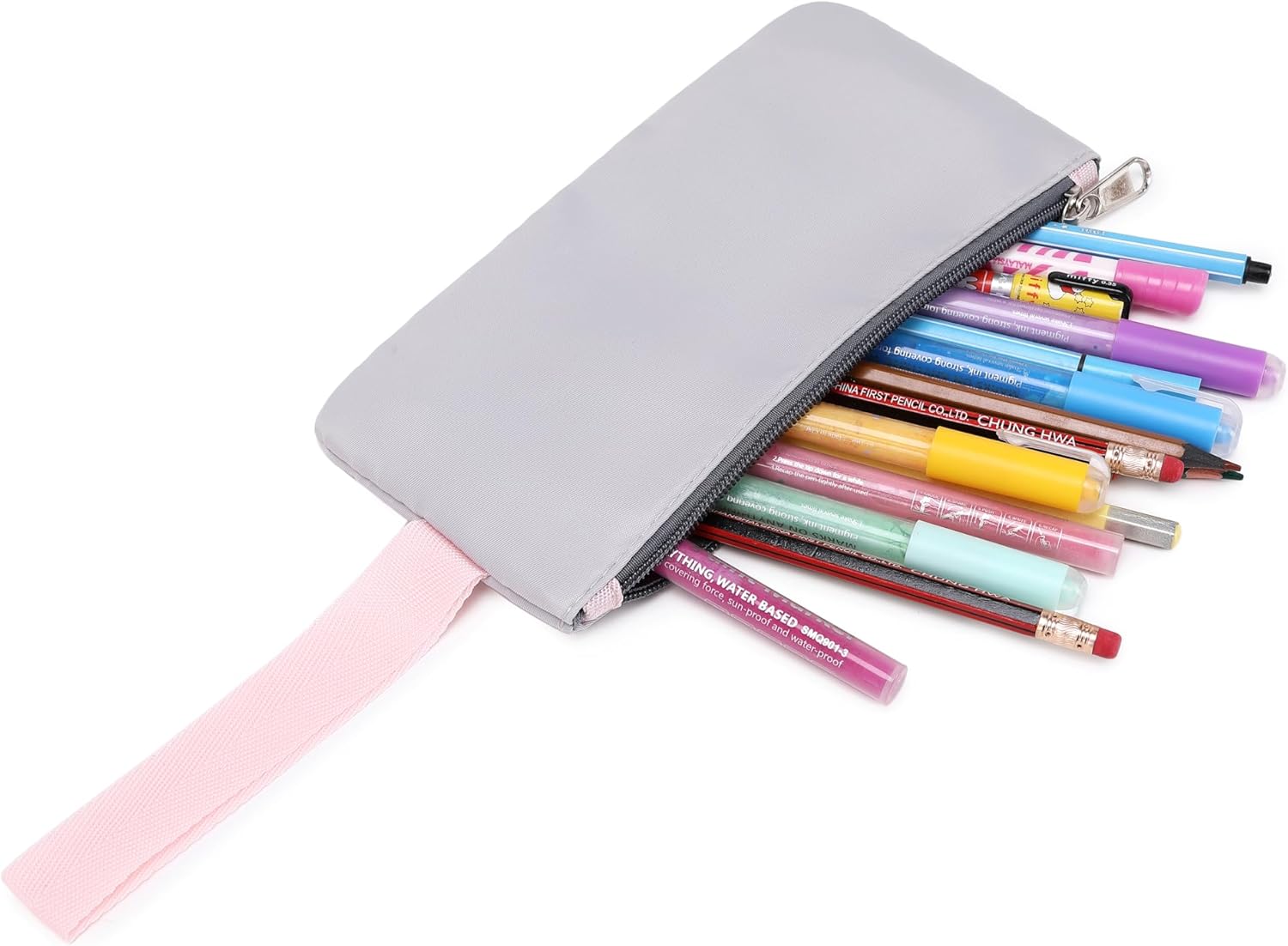 Fashion School Backpack Set for Girl Roomy Women Laptop Backpack Grey - Image 9