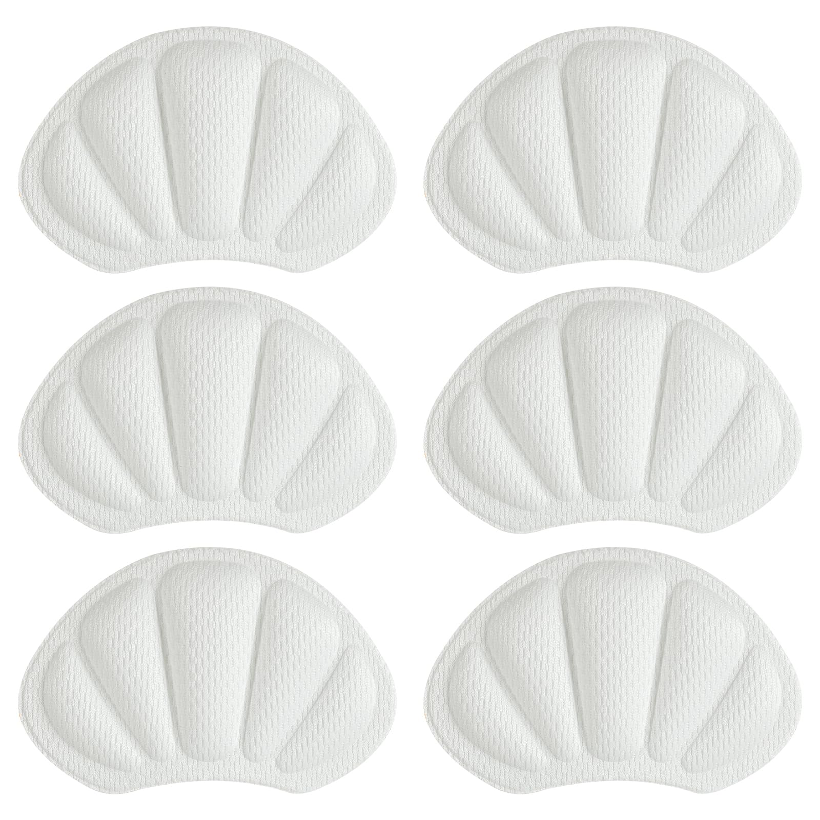 3 Pares de Almohadillas para Talones, Taloneras Premium para Zapatos, Protector de Talon, Plantillas Antideslizantes Autoadhesivas para un Confort Óptimo (Blanco)