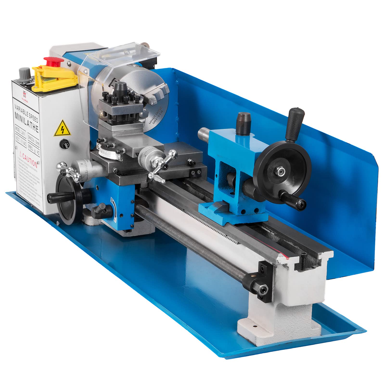 VEVOR 550W Mini-Metalldrehmaschine Präzisionsdrehmaschine 7x14 Zoll Mini-Drehmaschine 2500 U/min Mini-Metalldrehmaschine mit variabler Geschwindigkeit