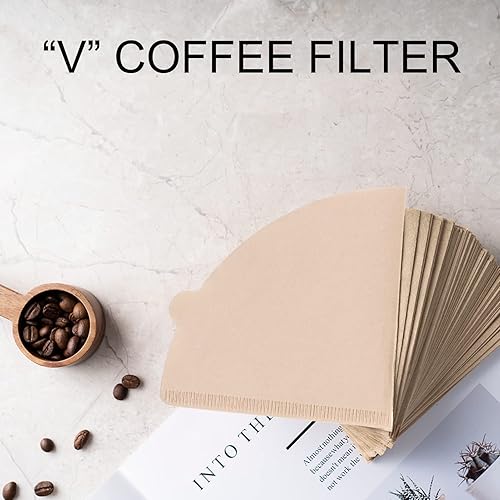 Miniatura 4 de 100 piezas de papel de filtro de café, polvo de café, papeles de pulpa de madera, colador para taza de filtro, olla de mano, goteo, para colgar