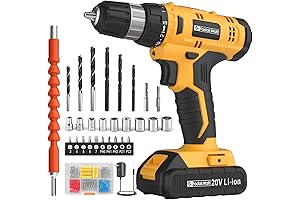 Taladro pequeño: Taladro eléctrico inalámbrico de 20 V con batería y cargador