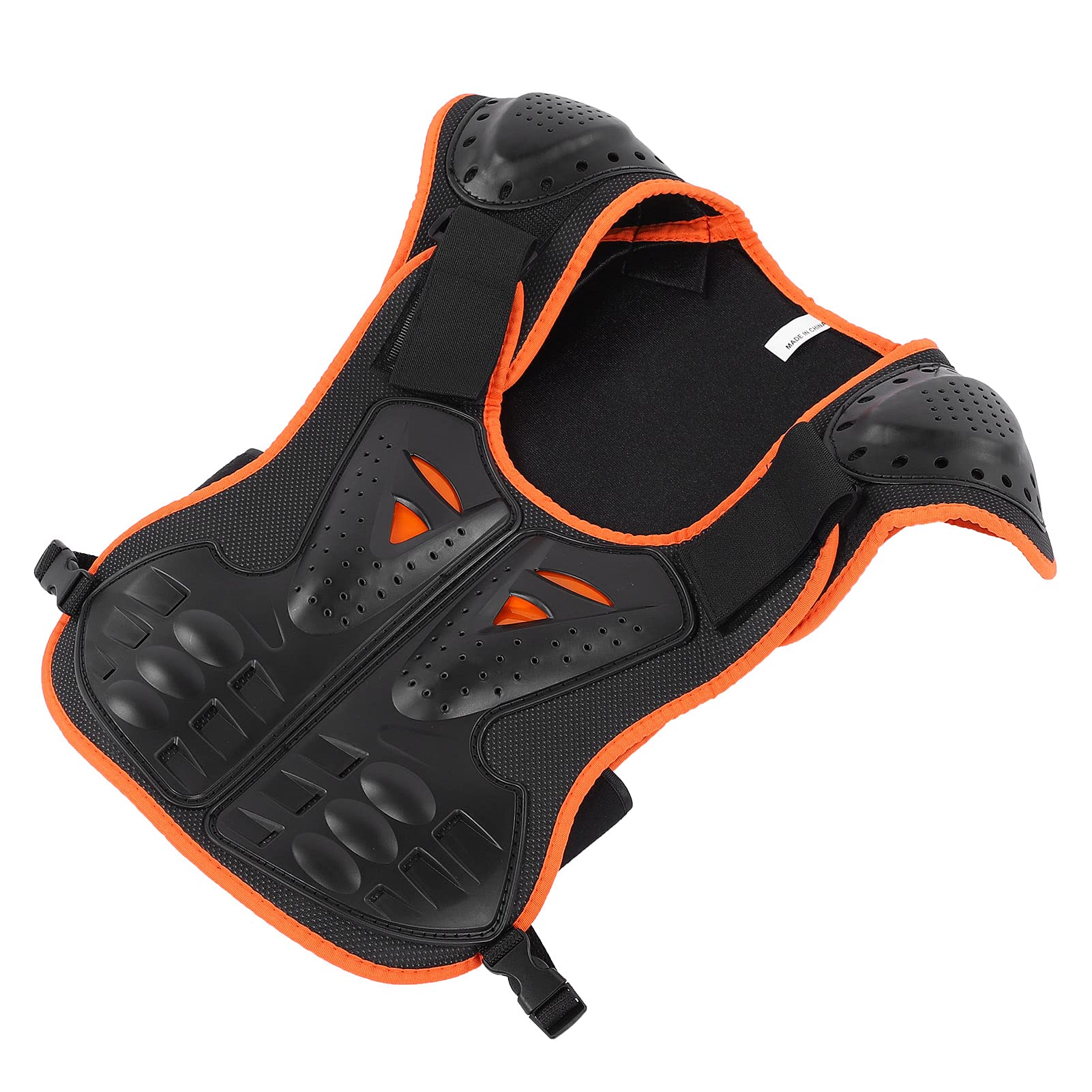 01 Reiten Brustschutz, Kinder Sport Protektor Weste Leicht zum Schutz des Körpers (Orange Black, S)