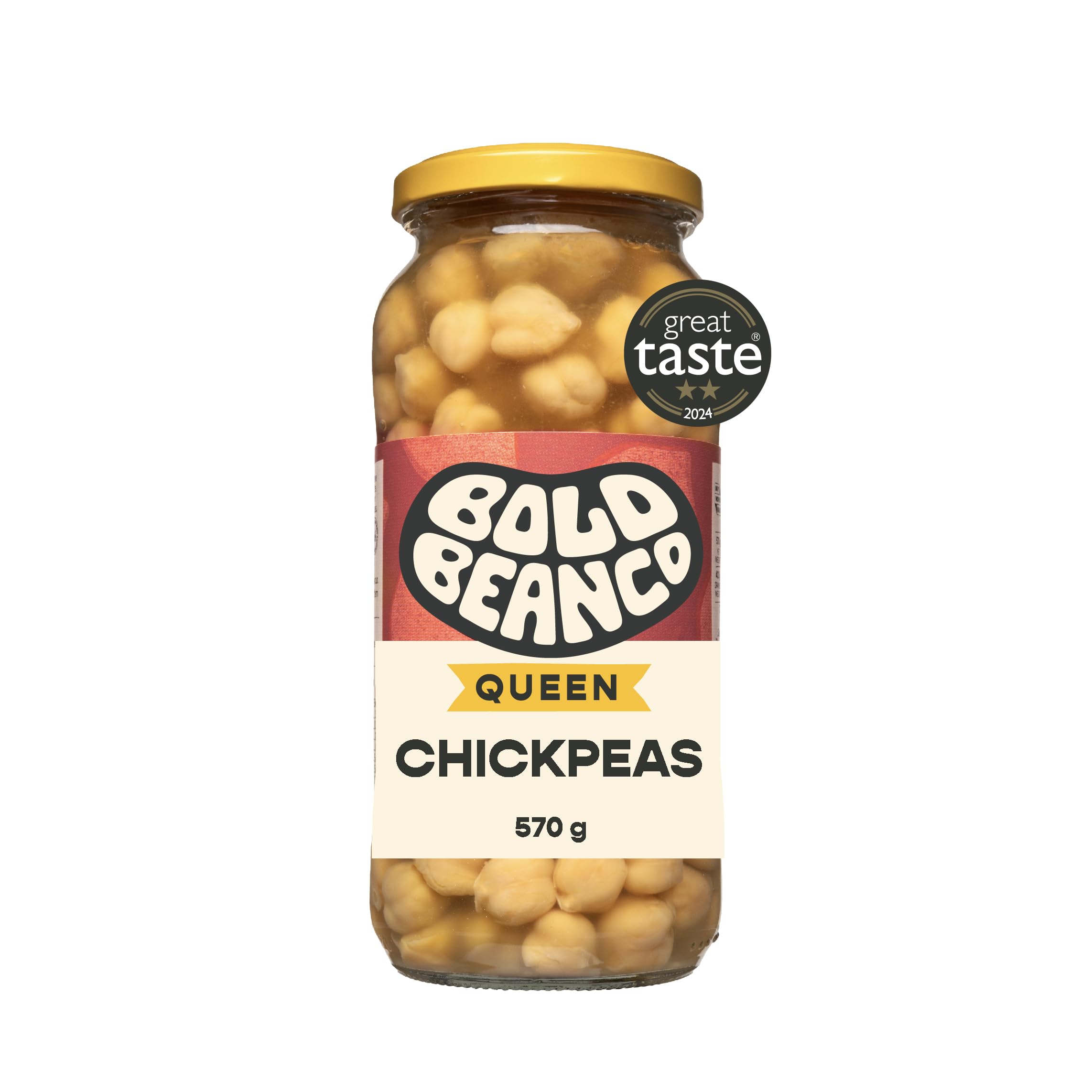 Bold Bean Co Queen Chickpeas 570g - 4 Pack