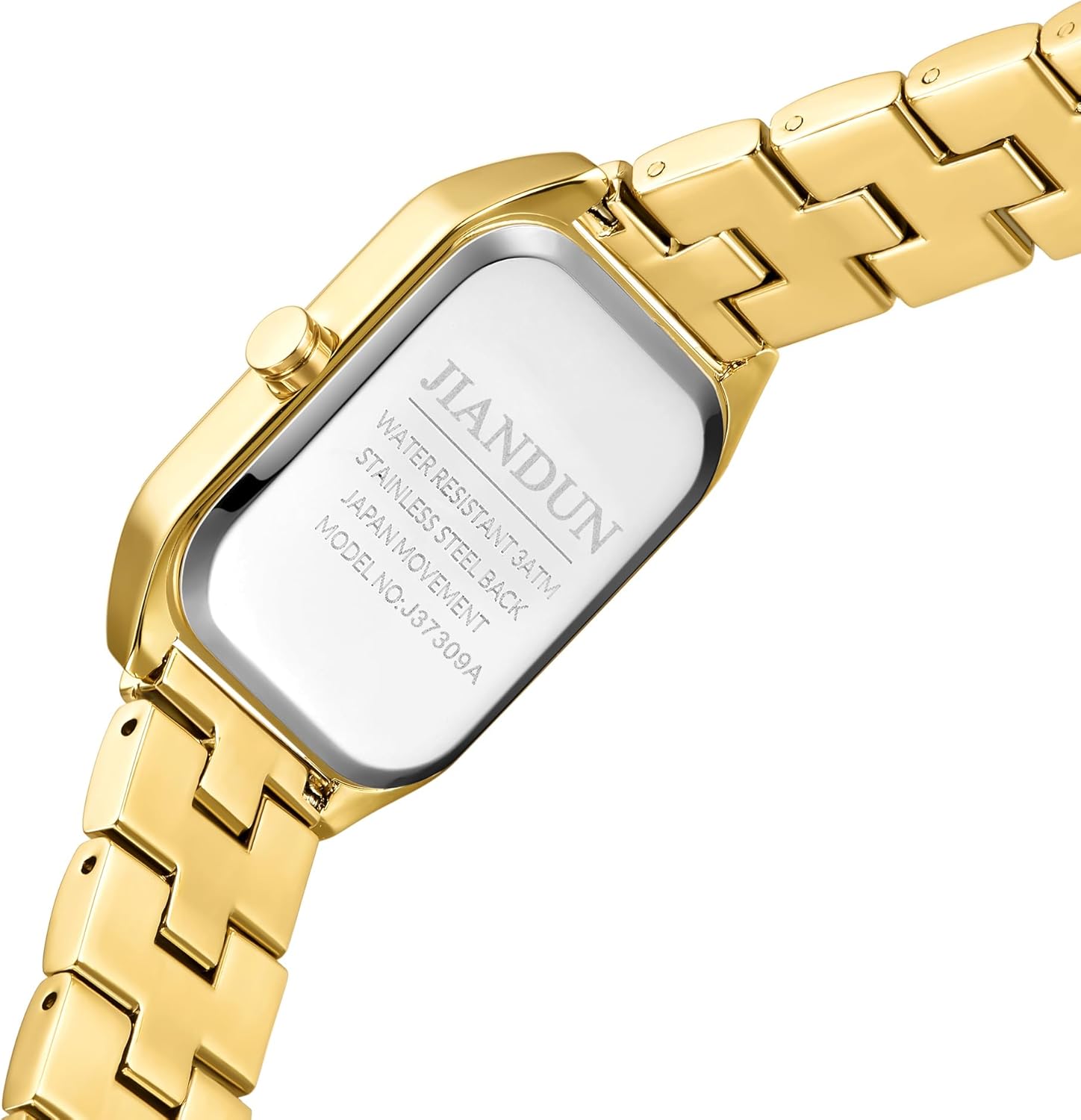 JIANDUN Classic Petite Gold Watch for Women, Waterproof Analog Dress Watch with Stainless Steel Band - Image 2