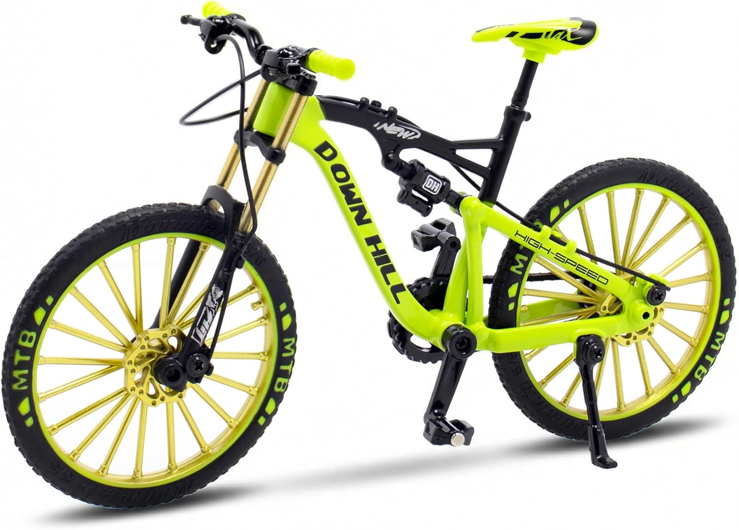 Mini Mountain Bike Model Ornaments, 1:10 Alloy Bicycle Model Toy, Miniature Bicycle, Miniature Finger Mountain Bike, 1:10 Mini Bicycle Toy, for Teaching, Home, Office, Club