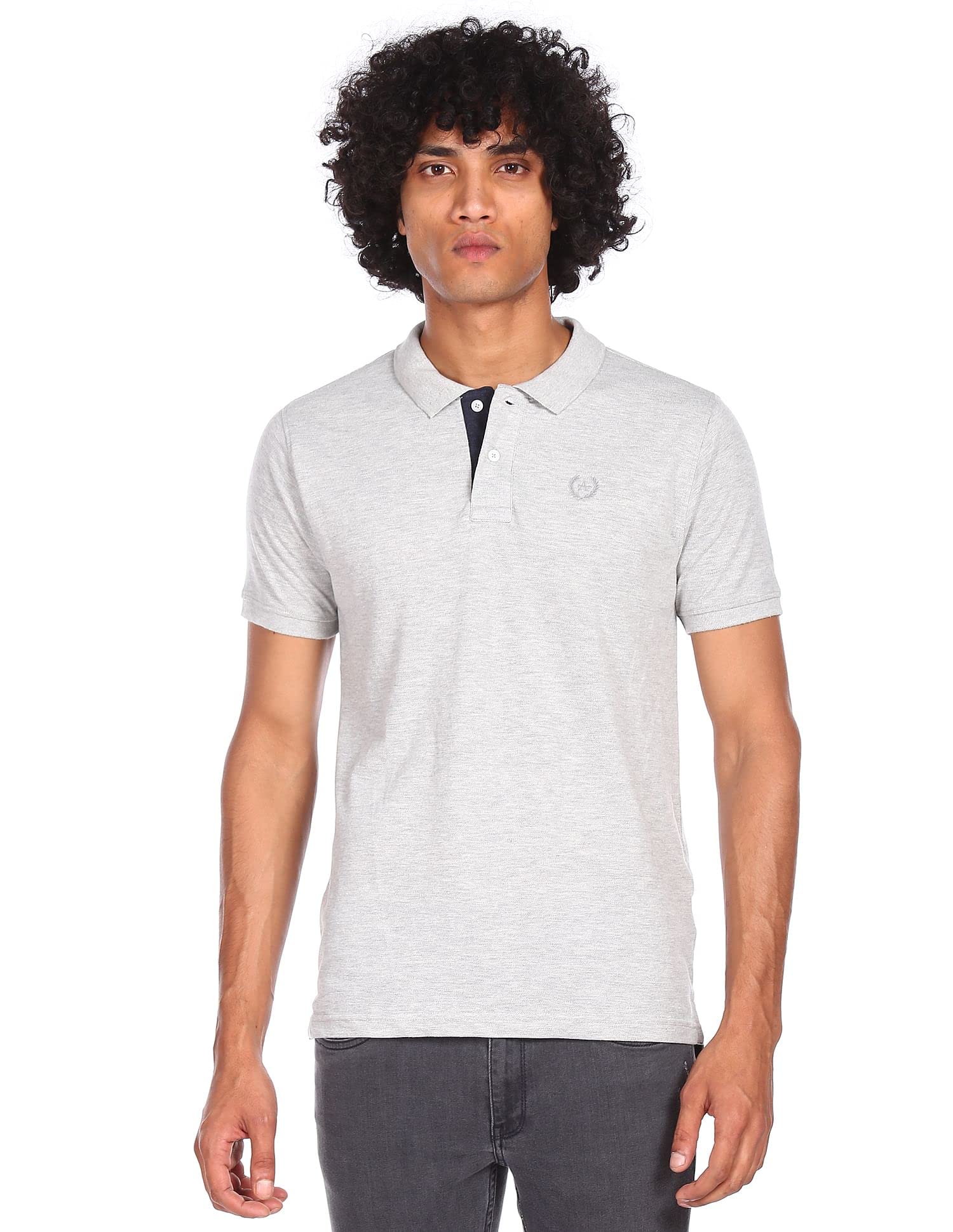Arrow Men's Solid Short Sleeve Regular Fit Cotton Polo T-Shirt-picture-30