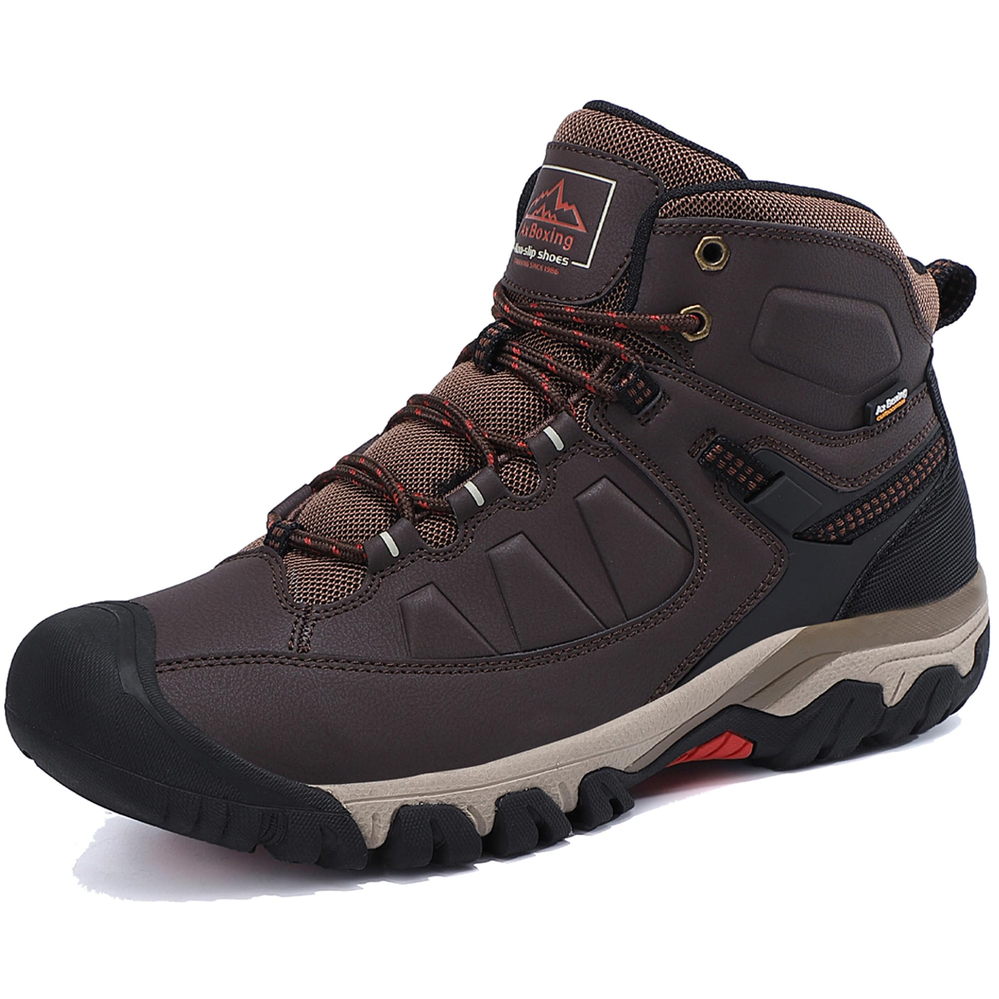 AX BOXING Scarpe Uomo Invernali Caldo Fodera Stivali Antiscivolo Scarponcini Uomo Invernali Scarpe Trekking Stivaletti Taglia 41-46 EU