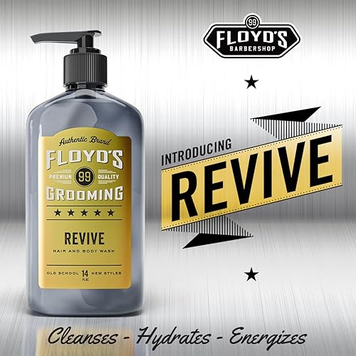 Miniatura 2 de Floyd's 99 Revive - Gel de baño 3 en 1 para hombre, champú para hombre, gel de baño y lavado facial todo en uno, fórmula de triple acción,