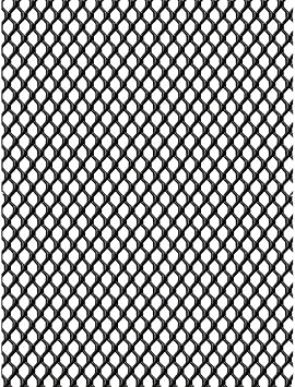 Silver Universal 40"x13" Car Grill Mesh - Aluminum Alloy Automotive Grille Insert Bumper Rhombic Hole Black 5x8mm