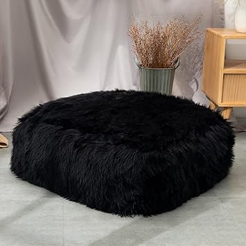 black floor cushion