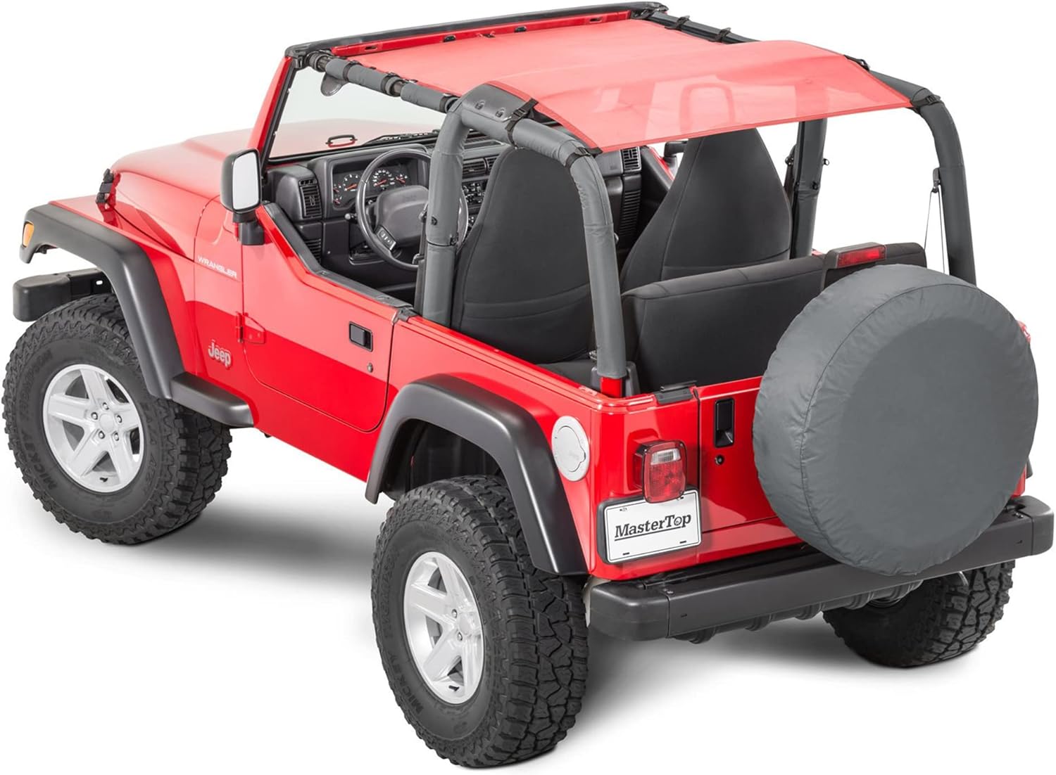 MasterTop Bikini Mesh Top Sunshade Fits Jeep Wrangler YJ