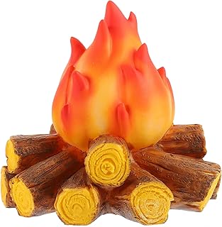 ABOOFAN Artificial Fire Lamp Fake Flame Light 3D Decorative Campfire Centerpiece Flame Torch Night Light for Halloween Christmas
